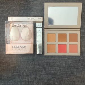 Bundle!! Blender Set - Whish Lip Scrub - Iconic Face Palette / 2 Pack Eye Pencil